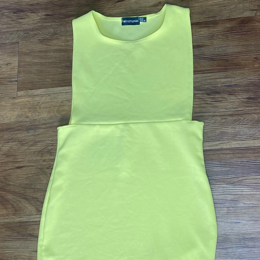 Yellow PrettyLittleThing Dress